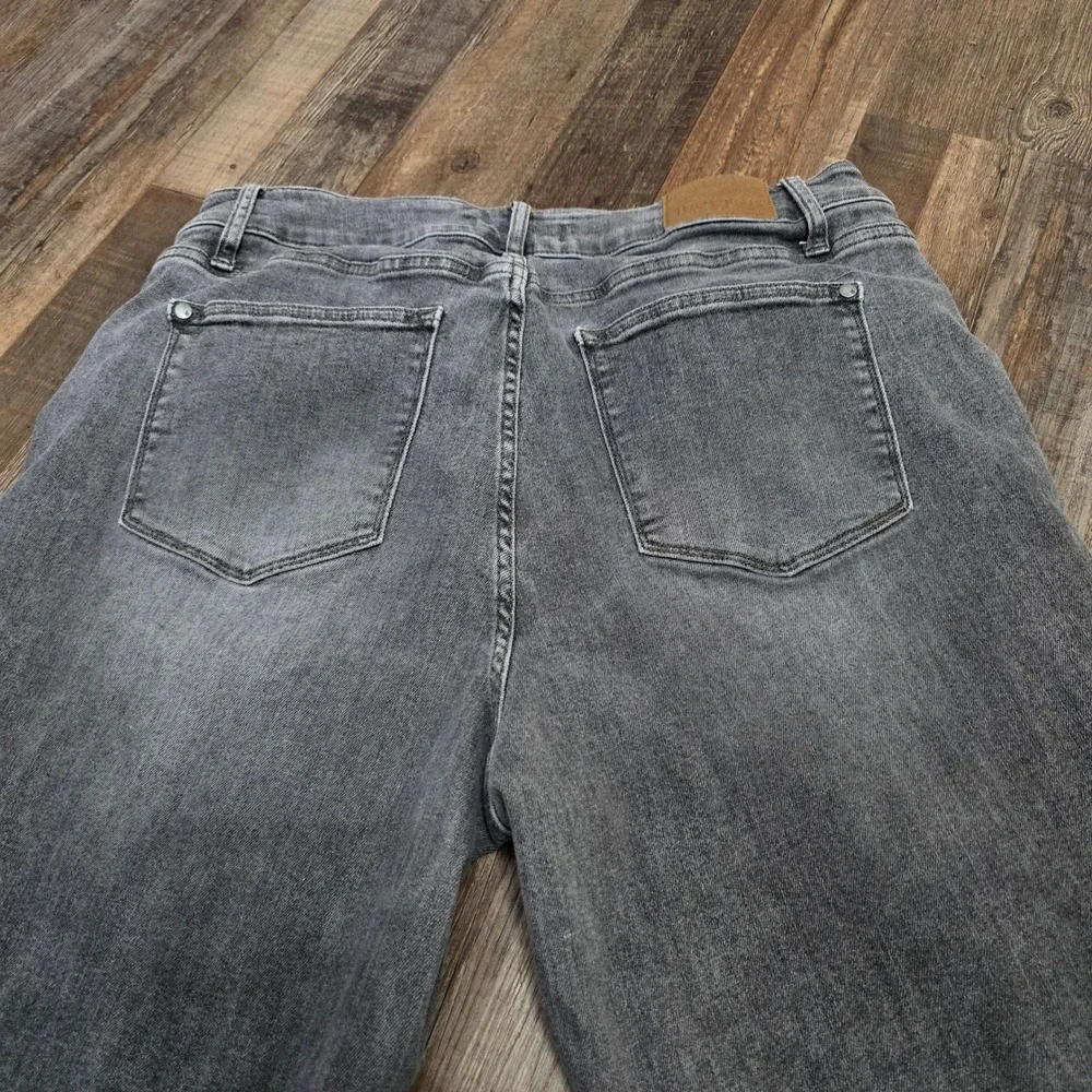Judy Blue Slim Fit Jeans Women 20W Gray Faded High Rise Stretch Curvy Stretchy